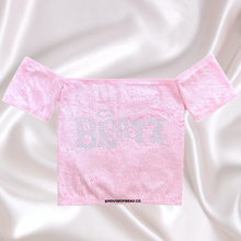 Load image into Gallery viewer, DIAMANTE BRATZ BANDEAU WITH SLEEVES