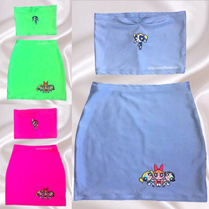 POWERPUFF MINI SLIT SKIRT