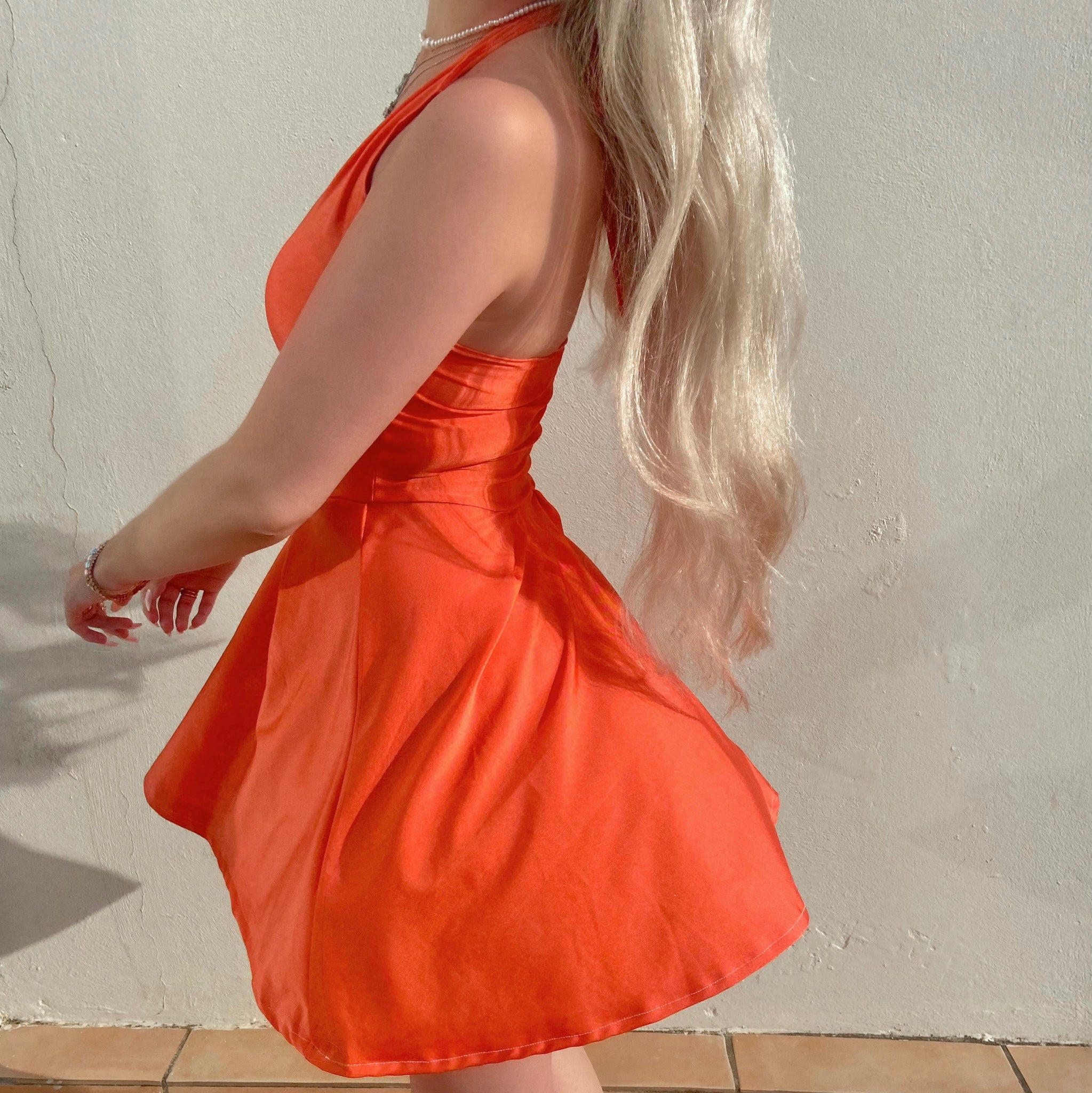 floaty skater dress boohoo Women's Chiffon Long Sleeve Skater Dress