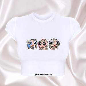 POWERPUFF NOVA CHECK CROP TOP