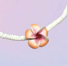 Load image into Gallery viewer, HIBISCUS FLOWER PUKA SHELL BOHO NECKLACE