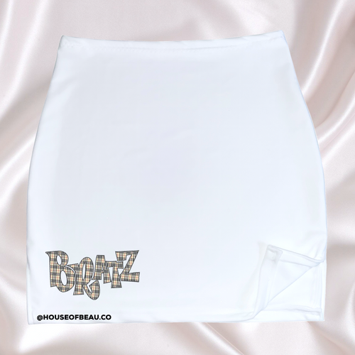 BRATZ NOVA CHECK SLIT SKIRT (5 colours)